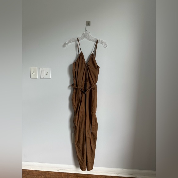 imperial Pants - Elegant Brown Sleeveless Romper